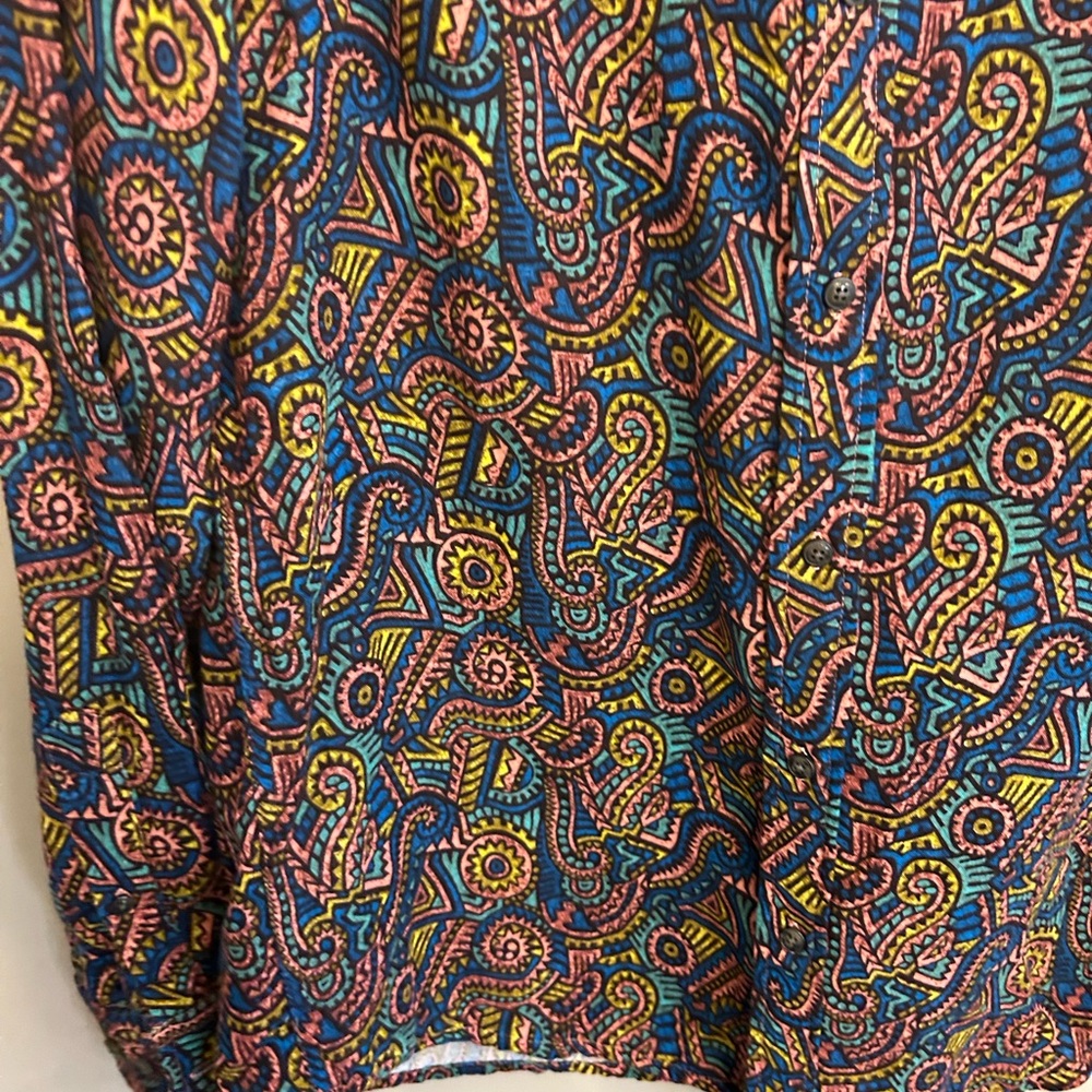 NWT Jack & Jones L regular fit 100% cotton multicolored button down shirt - Picture 9 of 16